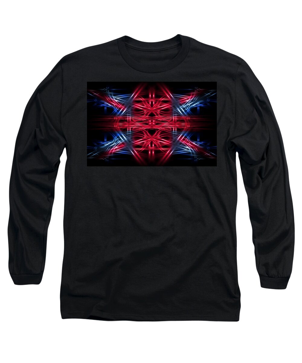 Union Long Sleeve T-Shirt featuring the digital art Abstract union by Nathan Wright