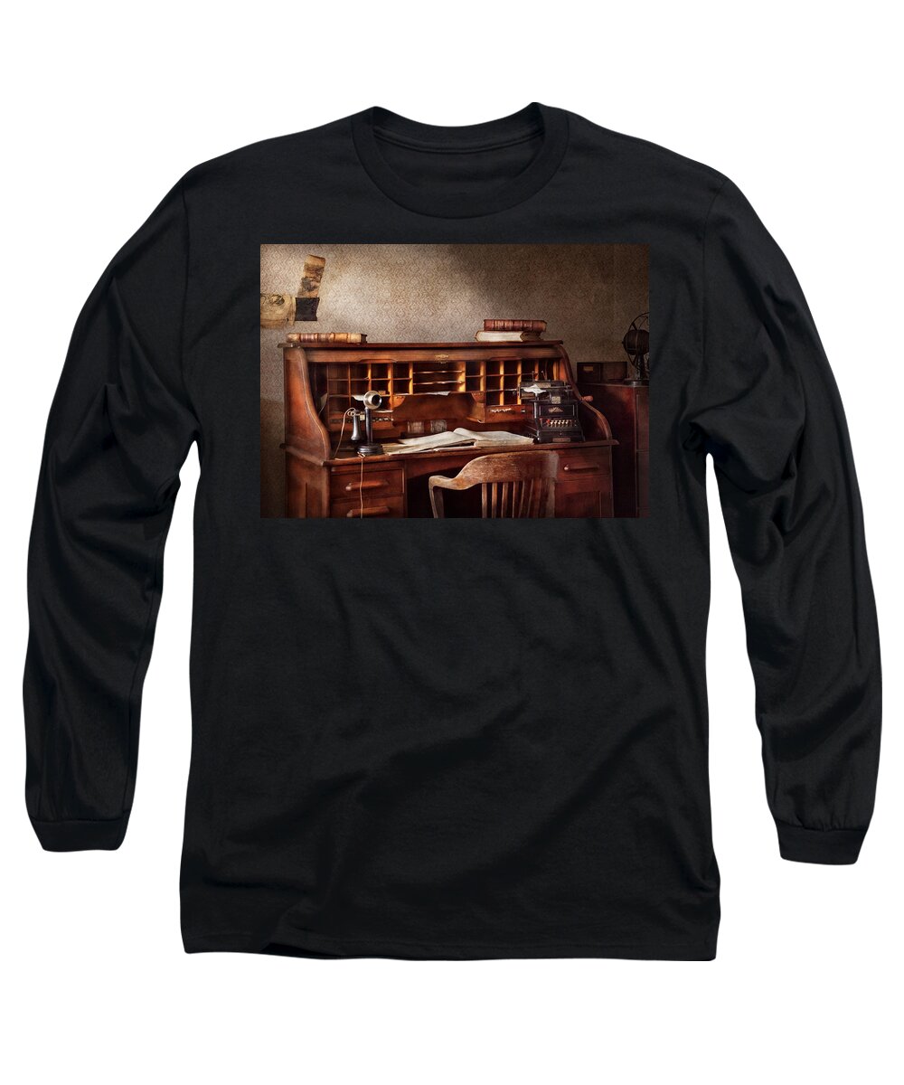 Accountant Long Sleeve T-Shirt featuring the photograph Accountant - Accounting Firm by Mike Savad