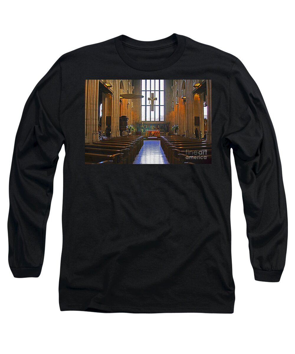 Travel Long Sleeve T-Shirt featuring the photograph All Hallows by the Tower by Elvis Vaughn