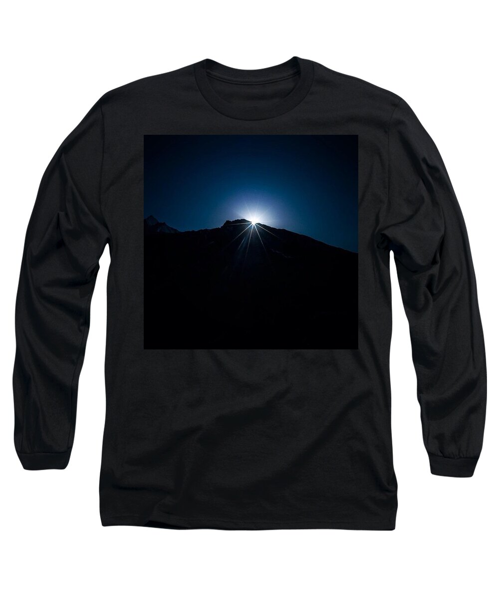 Mountain Long Sleeve T-Shirt featuring the photograph All It Takes Is A Spark! by Aleck Cartwright