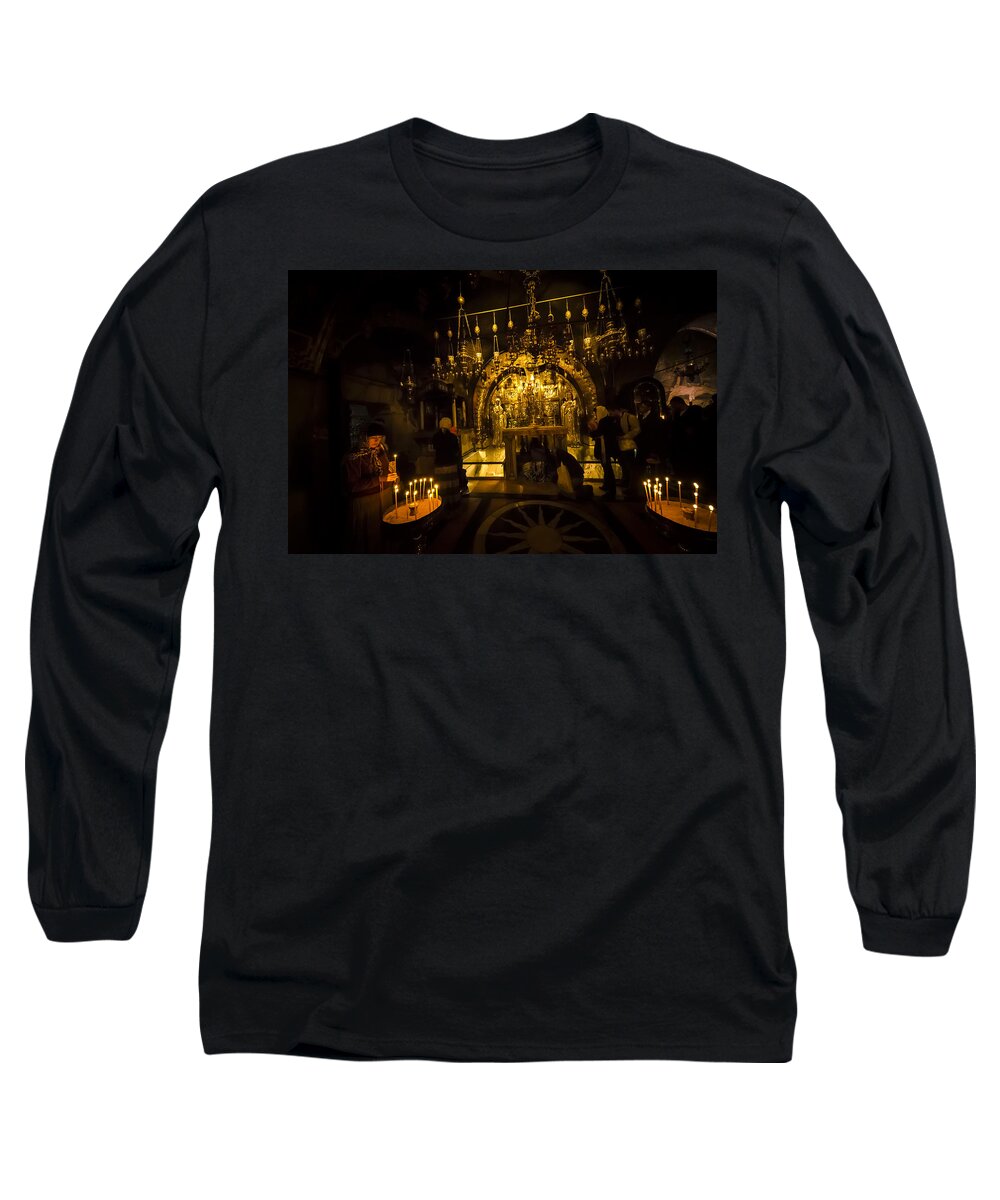 Altar Of The Crucifixion Long Sleeve T-Shirt featuring the photograph Altar of the Crucifixion by David Morefield