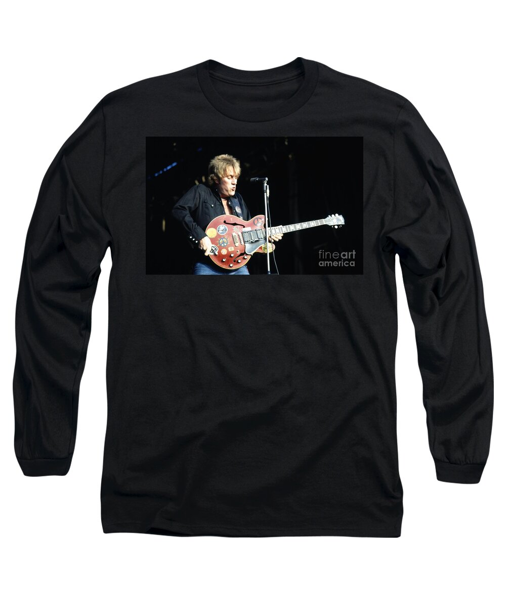 Alvin Lee Long Sleeve T-Shirt featuring the photograph Alvin Lee by David Plastik