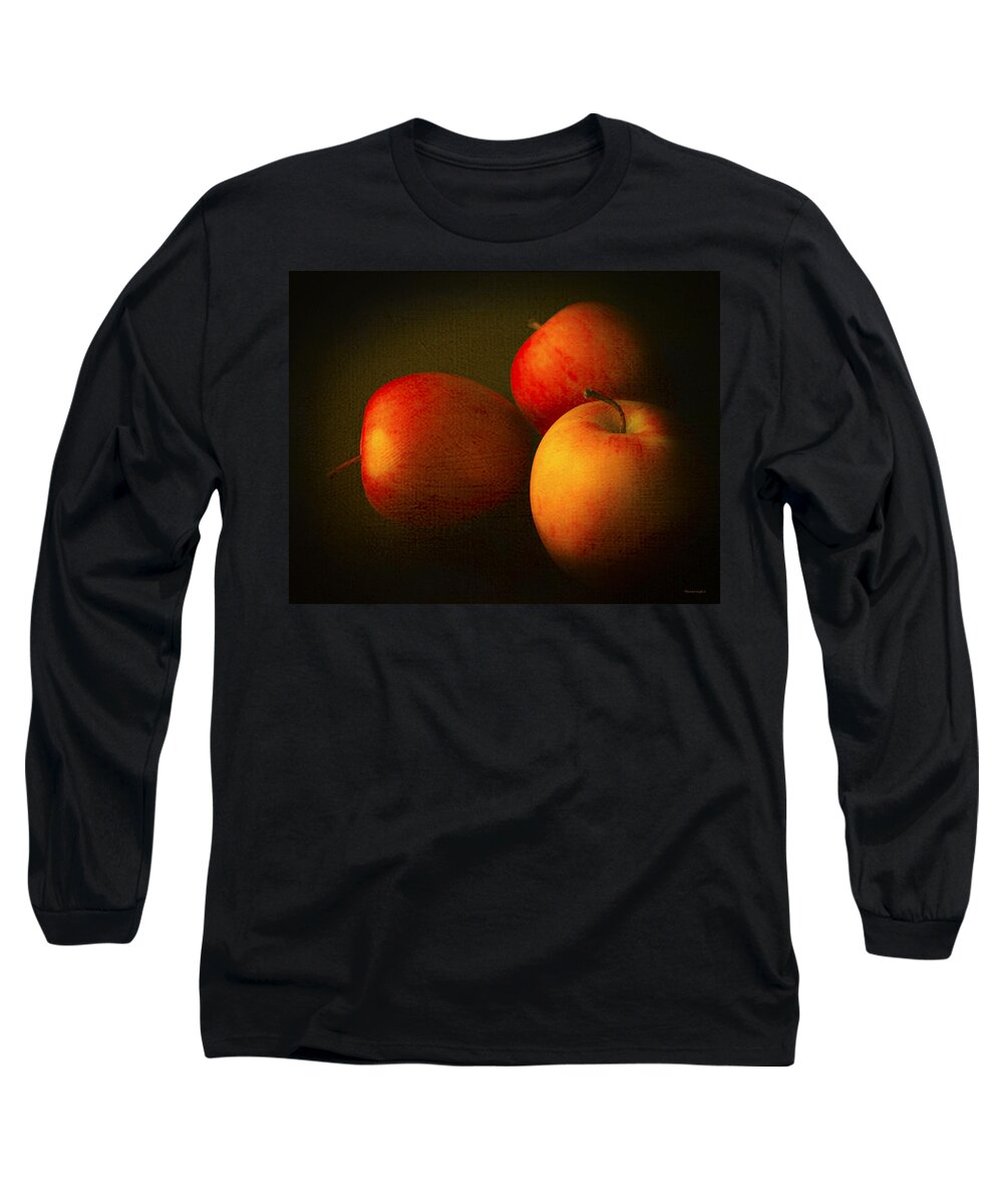 Kitchen Long Sleeve T-Shirt featuring the photograph Ambrosia Apples by Theresa Tahara