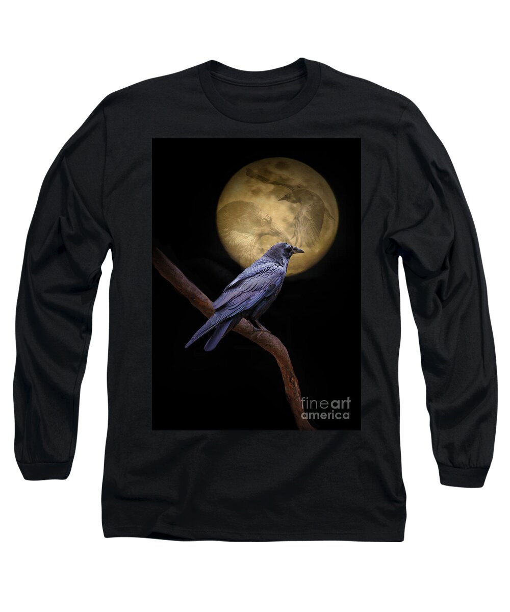 Raven Long Sleeve T-Shirt featuring the photograph Ancestry by Stephanie Laird