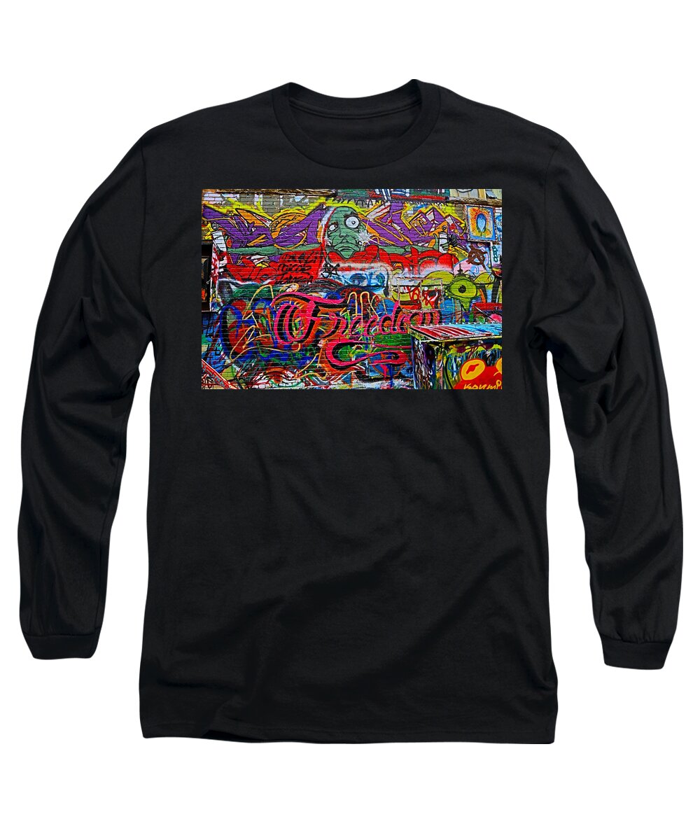 Art Alley Long Sleeve T-Shirt featuring the photograph Art Alley Two by Donald J Gray