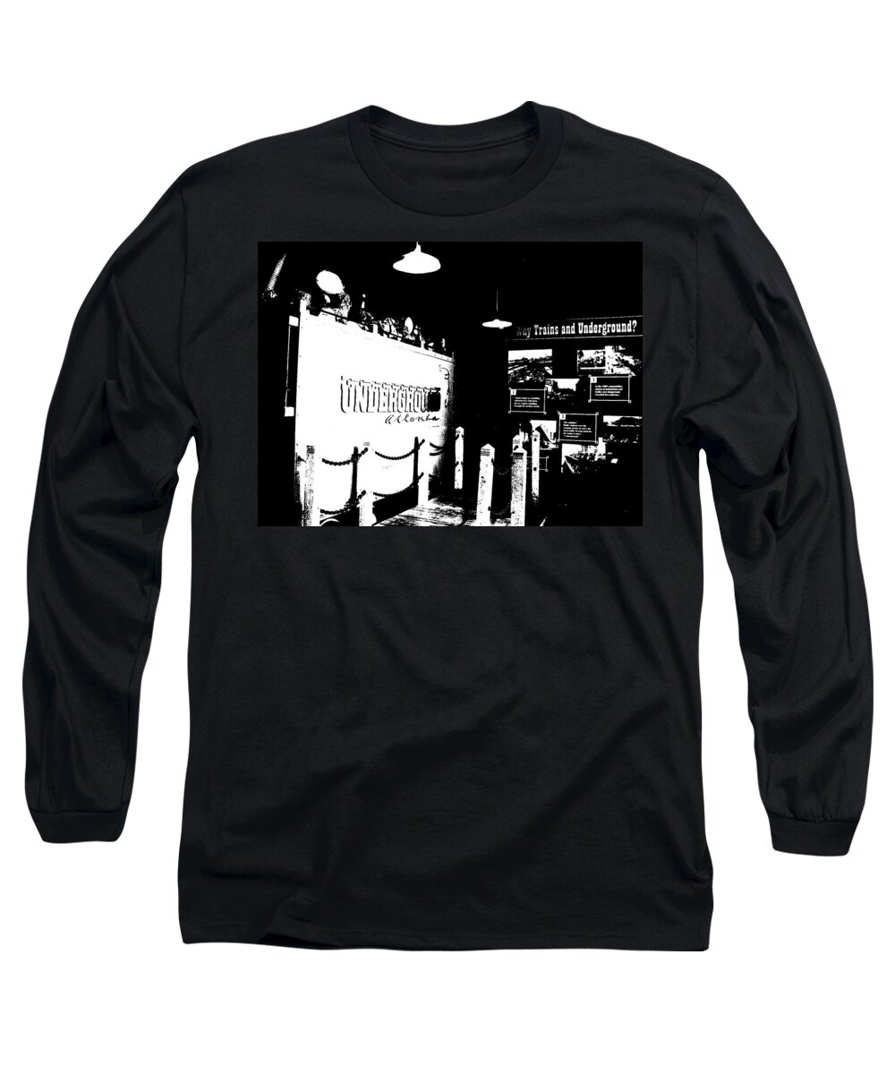 Undergraound Atlanta Long Sleeve T-Shirt featuring the photograph Atlanta Underground by Cleaster Cotton