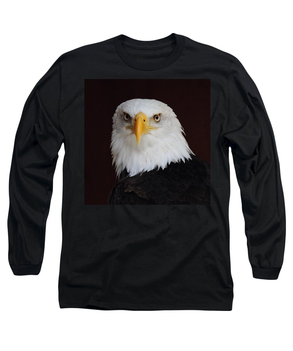Bald Eagle Long Sleeve T-Shirt featuring the photograph Bald Eagle Portrait by Randy Hall