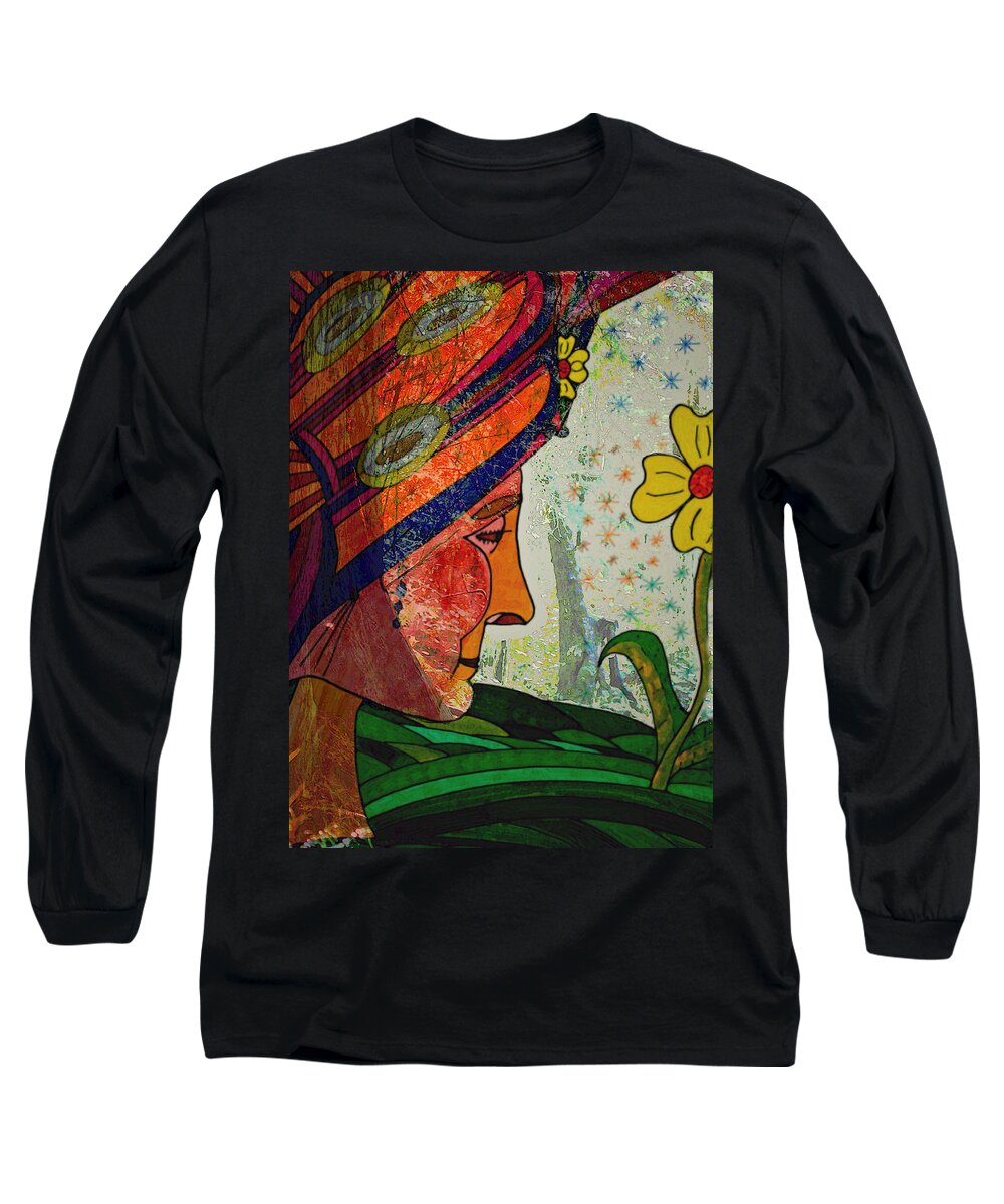 Gardens Long Sleeve T-Shirt featuring the painting Becoming The Garden - Garden Appreciation by Marie Jamieson