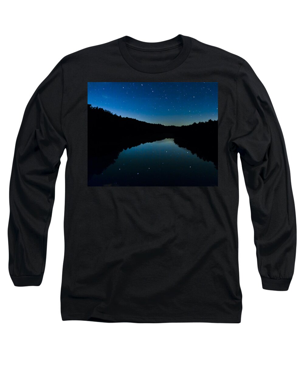 Astronomy Long Sleeve T-Shirt featuring the photograph Big Dipper Reflection by Jack R Perry
