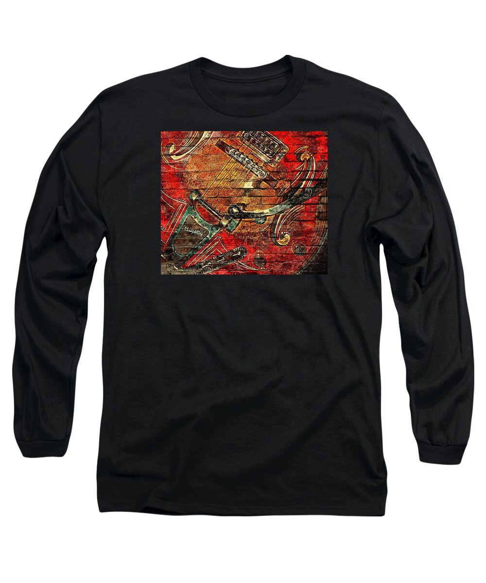Music Long Sleeve T-Shirt featuring the photograph Bigsby Faux Mural by Chris Berry