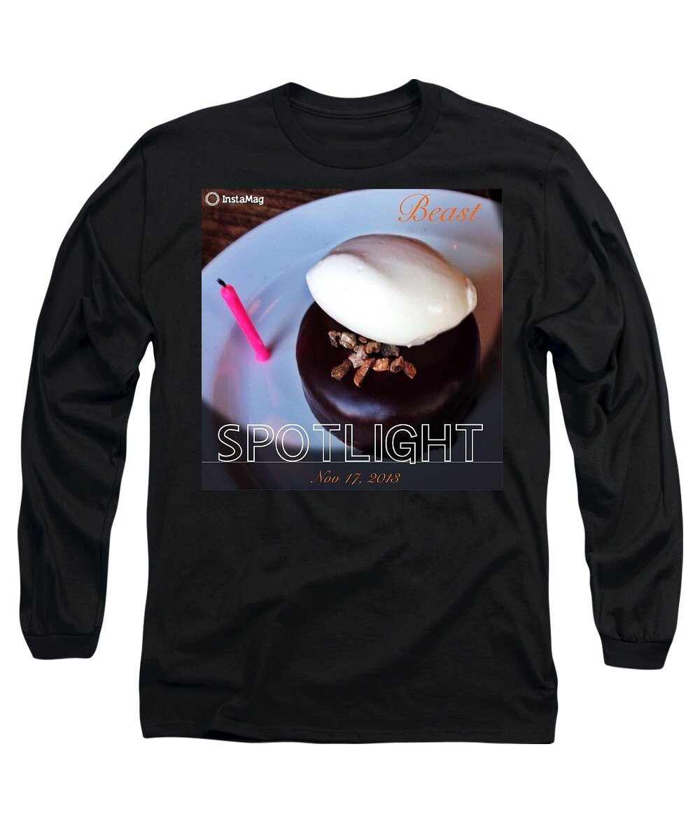 Top_masters Long Sleeve T-Shirt featuring the photograph Birthday Cake! Forthe Finale - A by Anna Porter