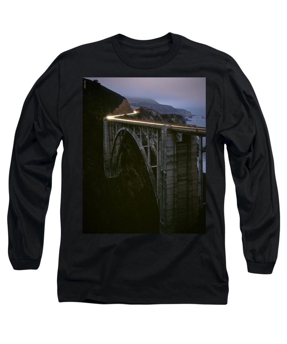Bixby Creek Long Sleeve T-Shirt featuring the photograph Bixby Bridge by Alexander Fedin