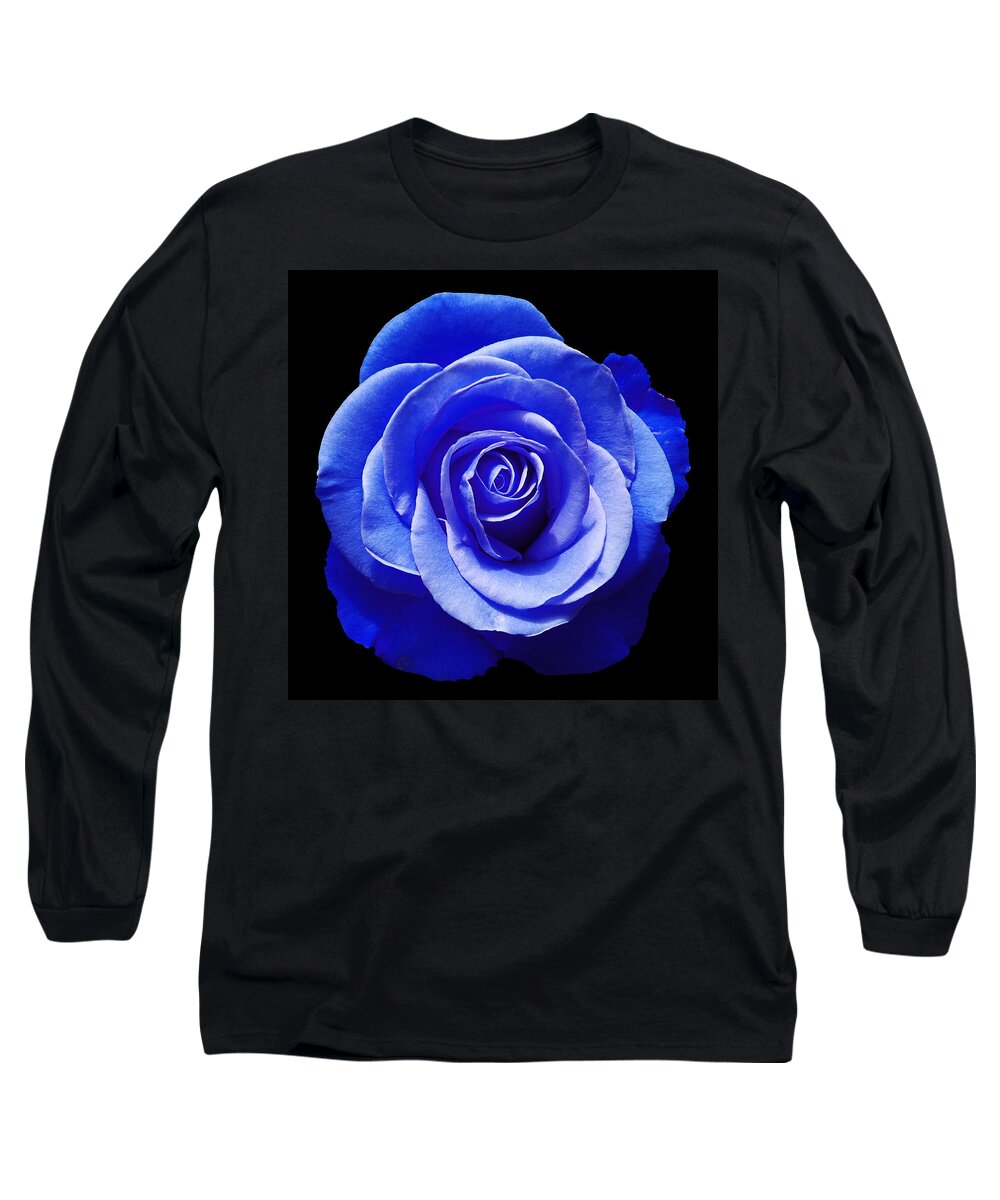 Rose Long Sleeve T-Shirt featuring the photograph Blue Rose by Aimee L Maher ALM GALLERY