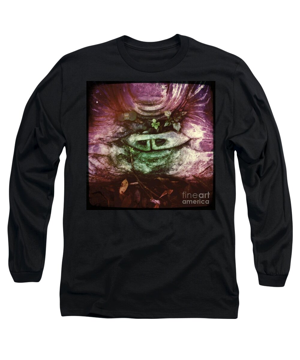 Buddha Long Sleeve T-Shirt featuring the photograph Breathe by Denise Railey