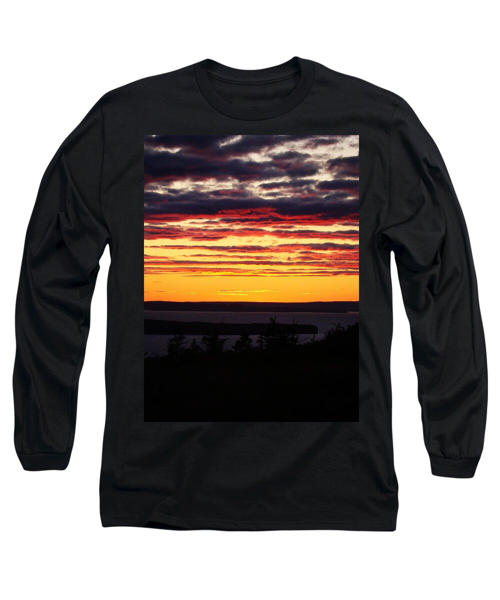 Sky Long Sleeve T-Shirt featuring the photograph Burning by Zinvolle Art