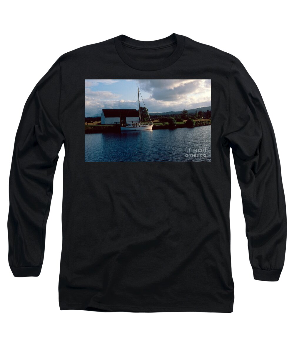 Loch Ness Long Sleeve T-Shirt featuring the photograph Caledonian canal by Riccardo Mottola