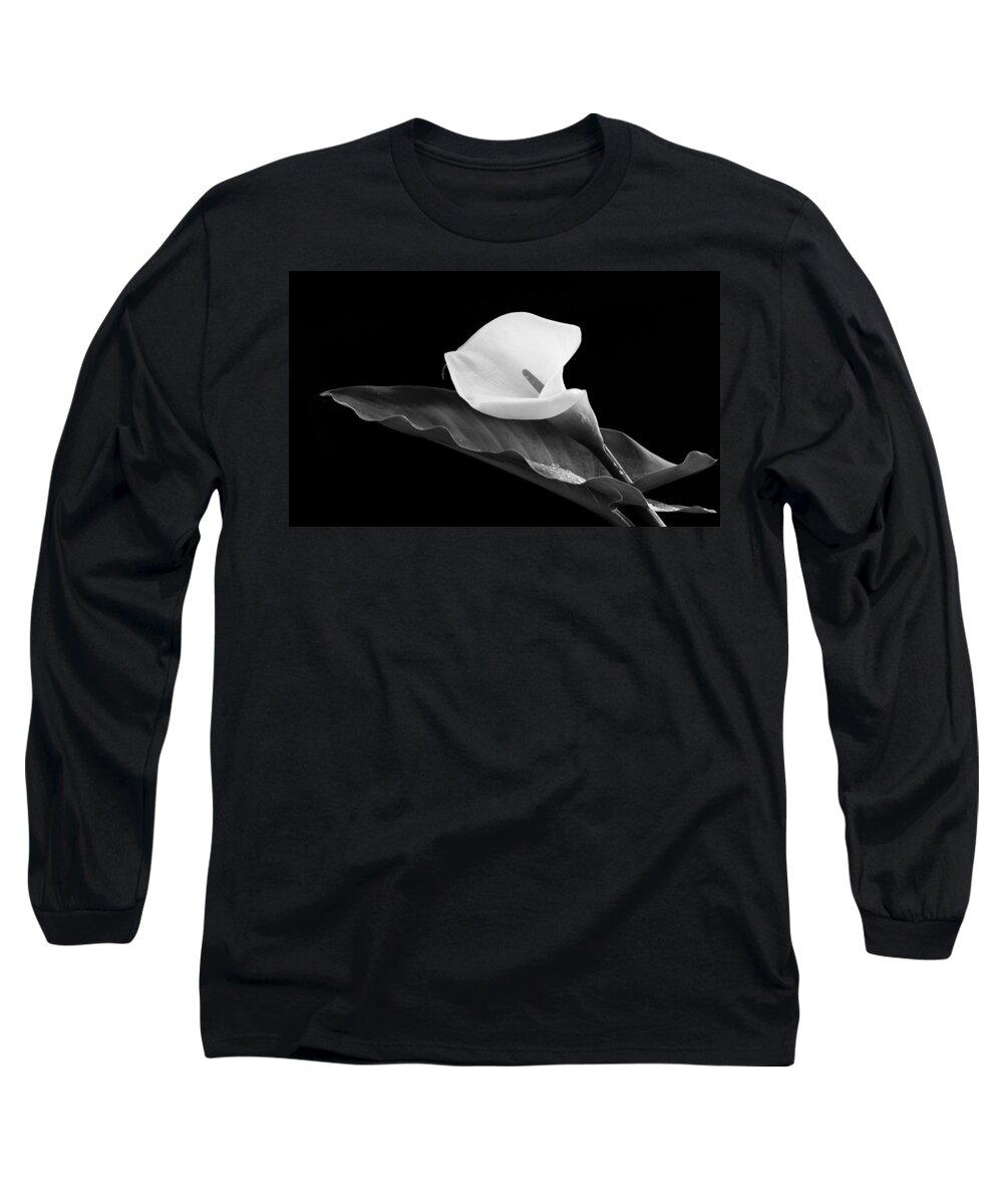 Calla Lili Long Sleeve T-Shirt featuring the photograph Calla lily flower by Michalakis Ppalis
