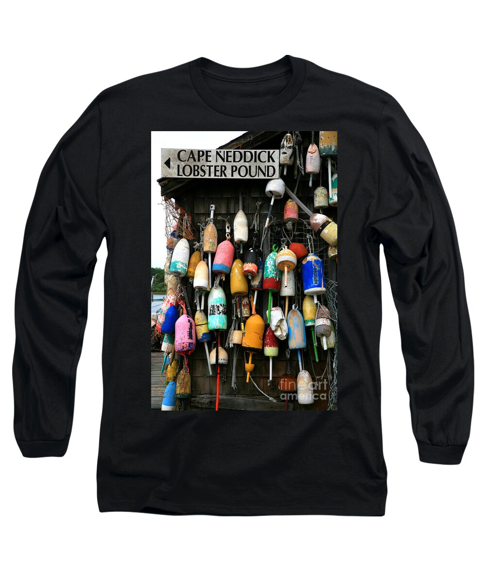 Cape Neddick Long Sleeve T-Shirt featuring the photograph Cape Neddick Lobster Pound by Timothy Johnson