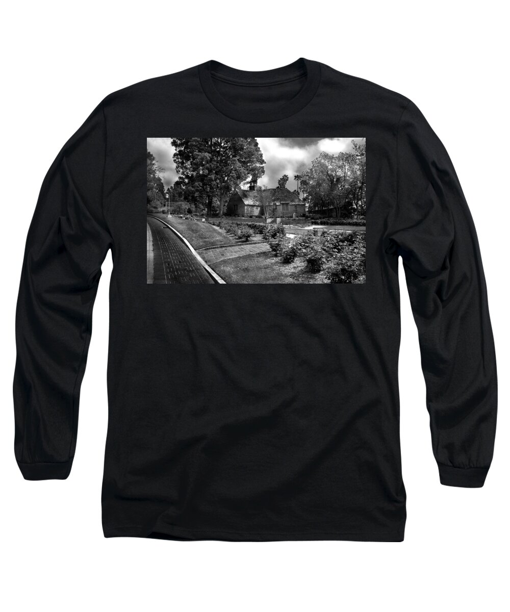 Architecture Long Sleeve T-Shirt featuring the photograph Carriage House Keeper By Denise Dube by Denise Dube