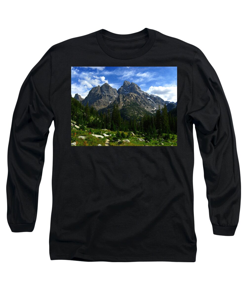 The Cathedral Group Long Sleeve T-Shirt featuring the photograph Cathedral Group from the Northwest by Raymond Salani III
