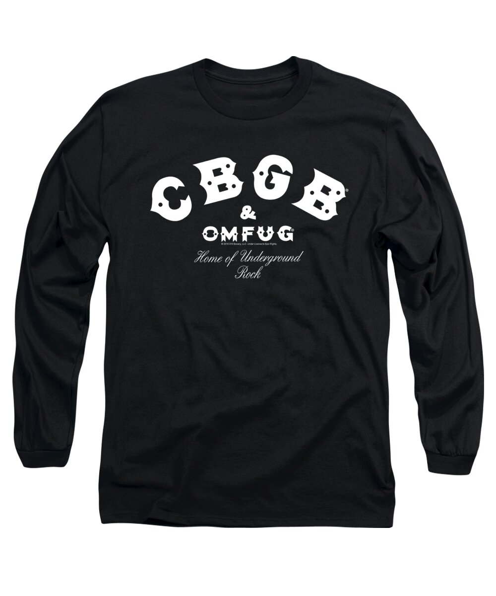 Music Long Sleeve T-Shirt featuring the digital art Cbgb - Classic Logo by Brand A