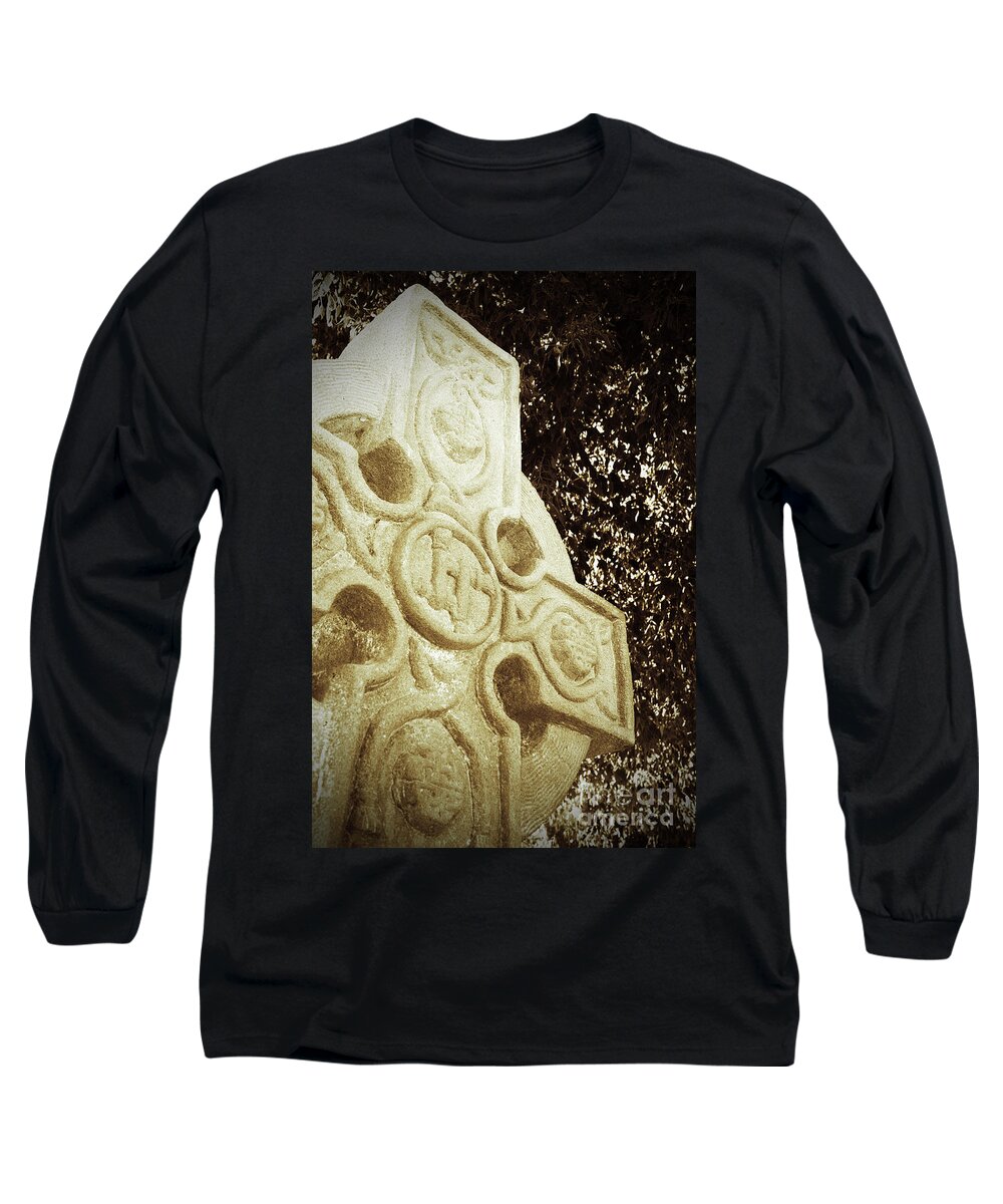 Cross Long Sleeve T-Shirt featuring the photograph Celtic Cross by Kelly Holm