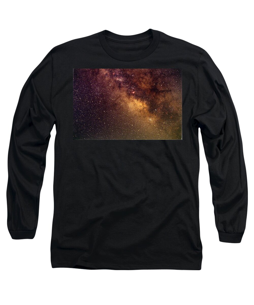 Sky Long Sleeve T-Shirt featuring the photograph Center of the Milky Way by Alan Vance Ley
