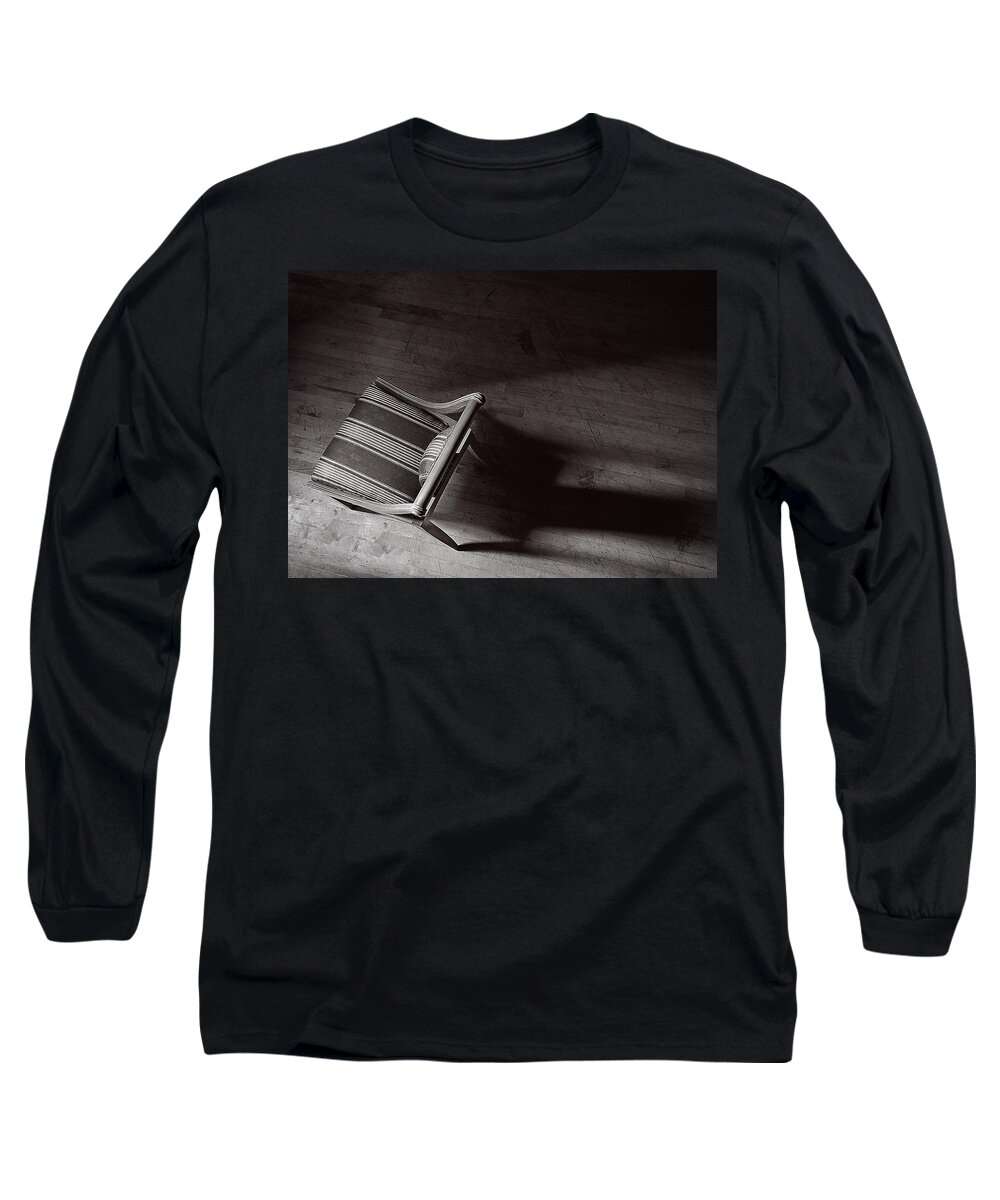 Chair Long Sleeve T-Shirt featuring the photograph Chair from Above by Rick Mosher