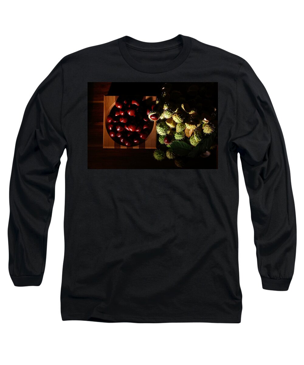 Chestnuts Long Sleeve T-Shirt featuring the photograph Chestnuts by David Andersen