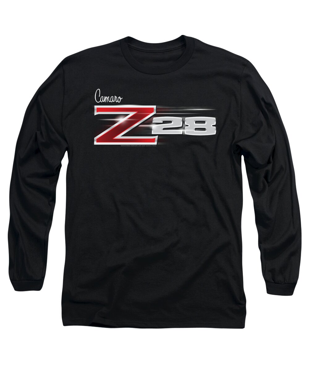Camaro Long Sleeve T-Shirt featuring the digital art Chevrolet - Z28 Logo by Brand A