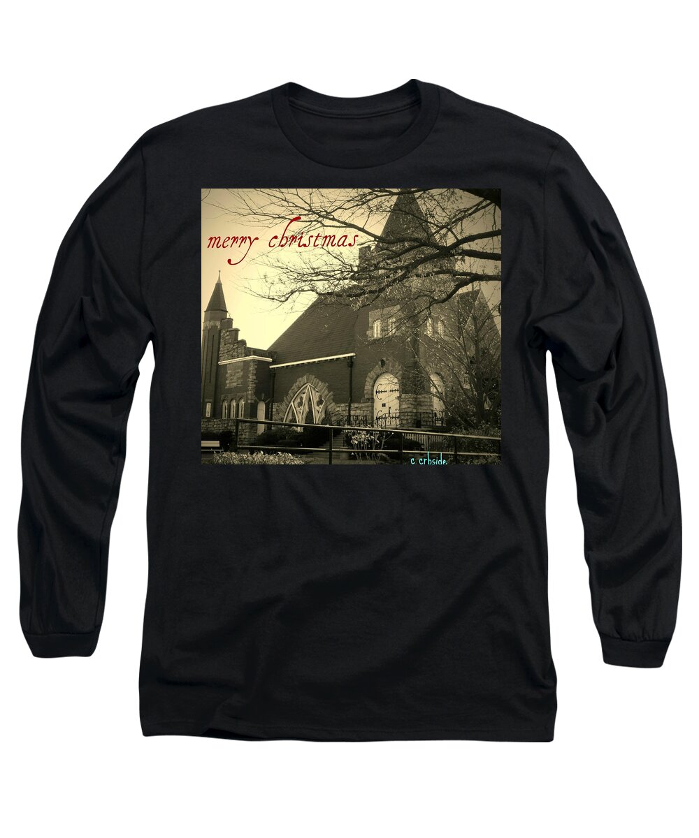 Christmas Long Sleeve T-Shirt featuring the photograph Christmas Chapel by Chris Berry