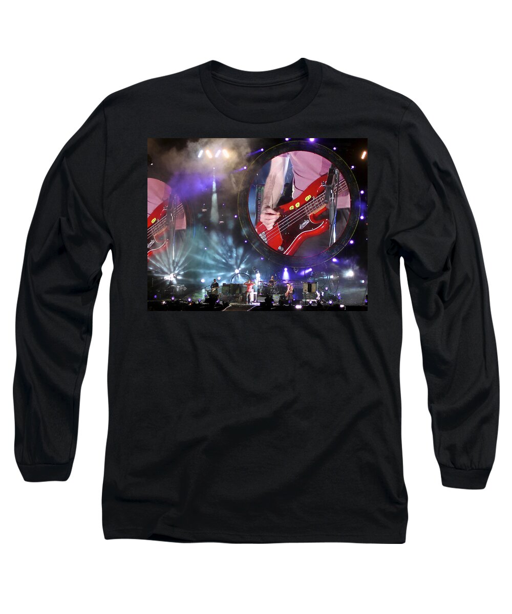 Coldplay Long Sleeve T-Shirt featuring the photograph Coldplay - Sydney 2012 #5 by Chris Cousins