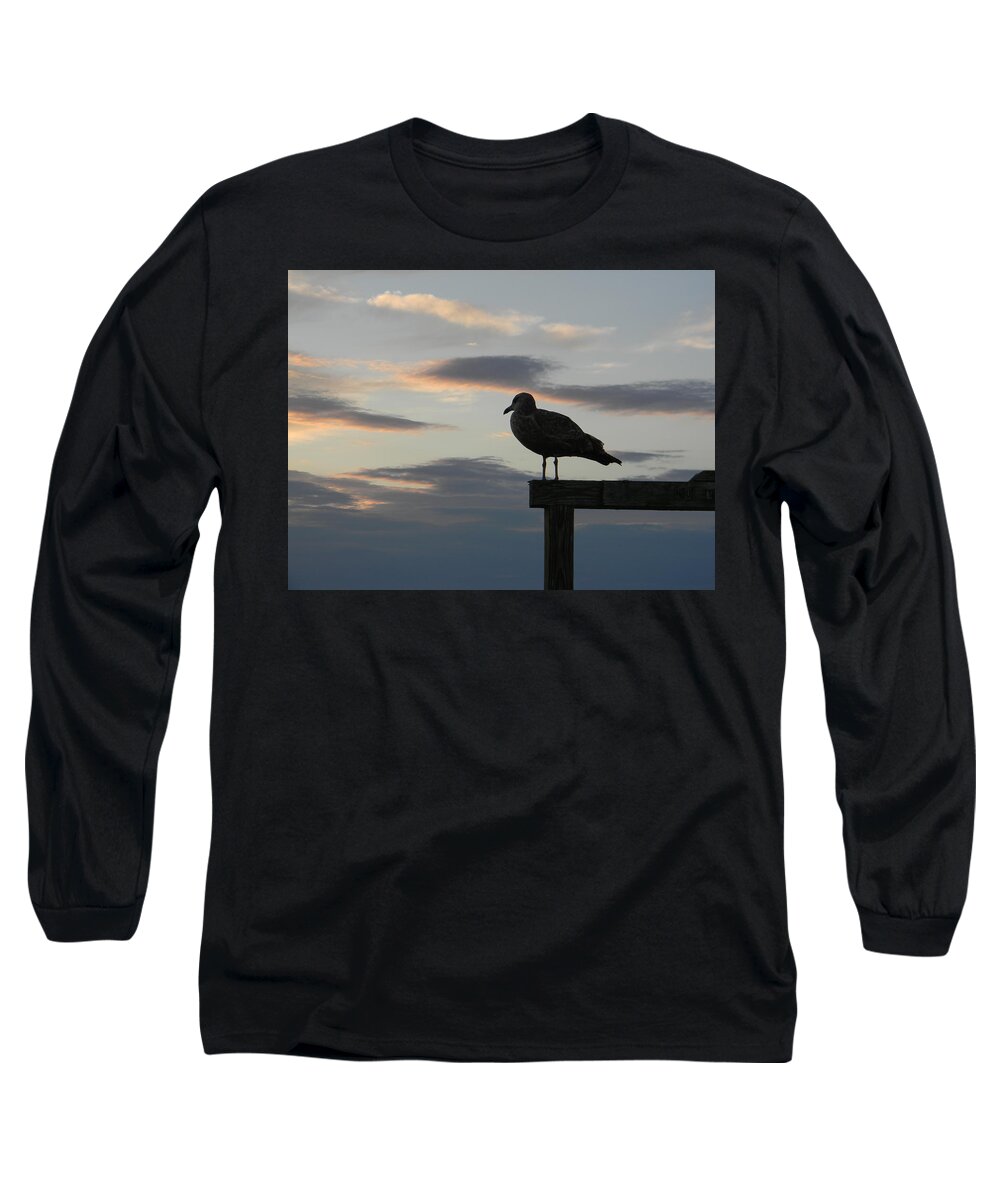 Ocean Long Sleeve T-Shirt featuring the photograph Cool Colors at Dusk by Jean Goodwin Brooks
