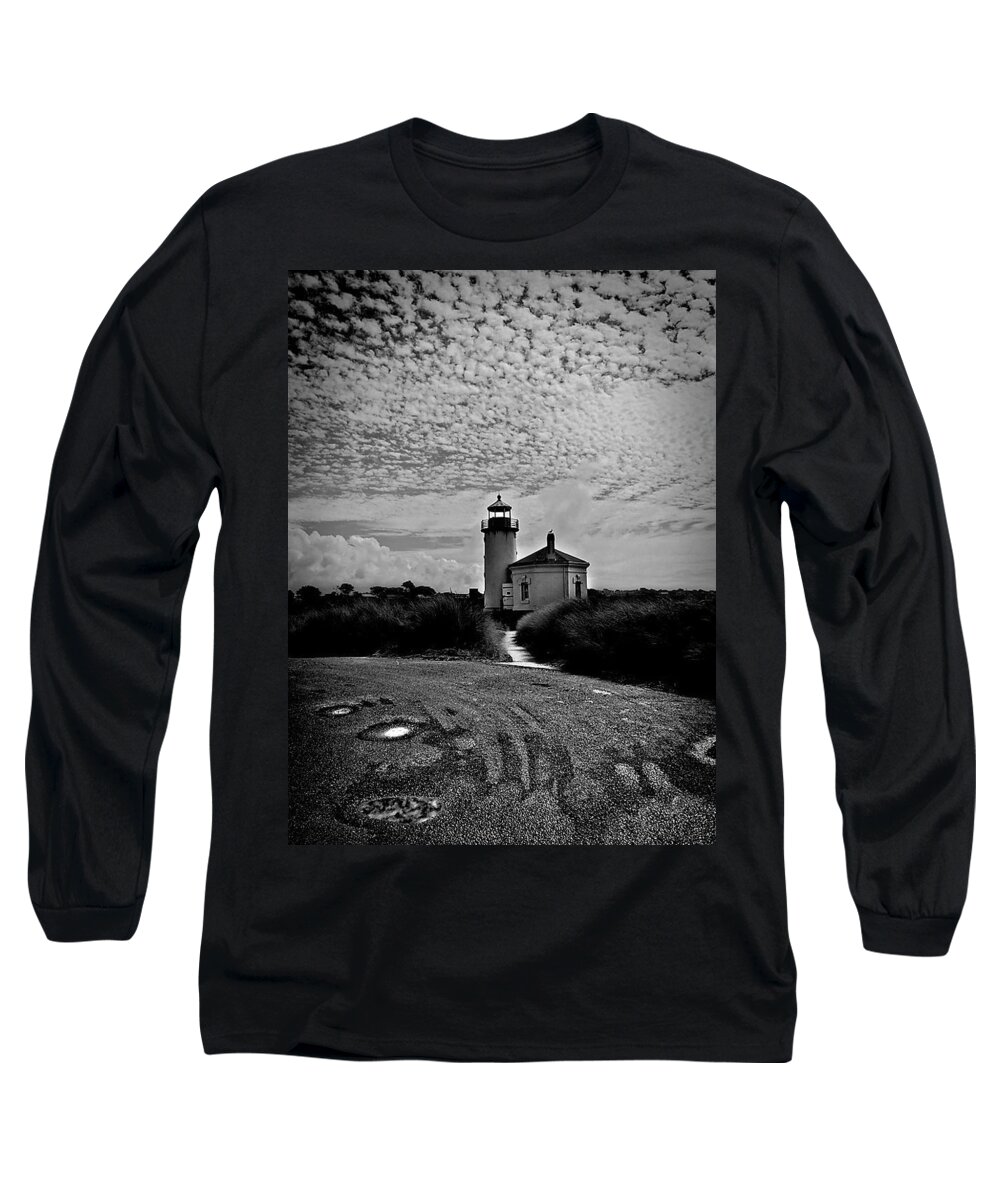 Coquille River Long Sleeve T-Shirt featuring the photograph Coquille River Lighthouse by Melanie Lankford Photography