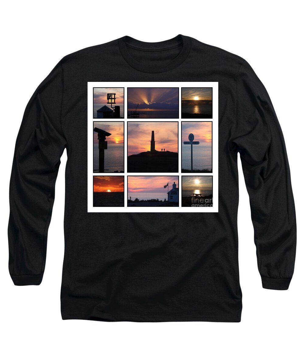 Cornwall Long Sleeve T-Shirt featuring the photograph Cornish Sunsets by Terri Waters