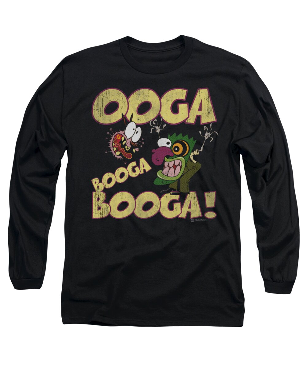 Courage The Cowardly Dog Long Sleeve T-Shirt featuring the digital art Courage - Ooga Booga Booga by Brand A
