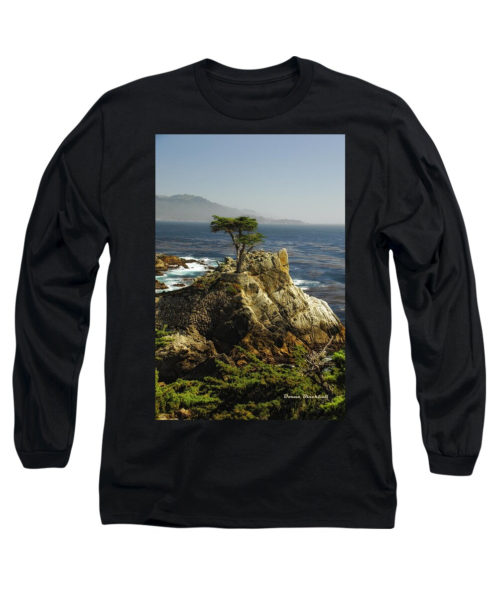 Cypress Tree Long Sleeve T-Shirt featuring the photograph Cypress by Donna Blackhall