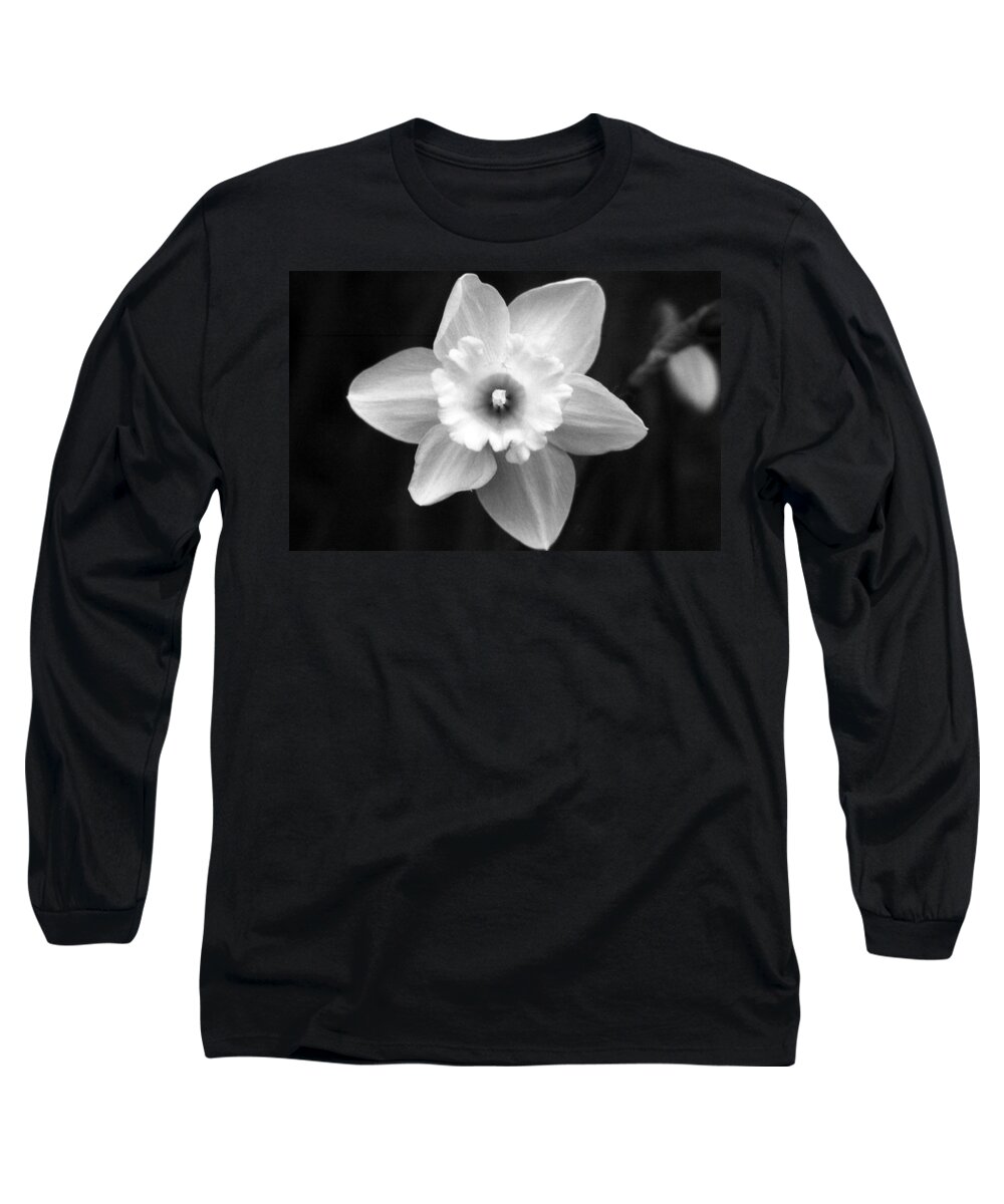 Daffodil Long Sleeve T-Shirt featuring the photograph Daffodils - Infrared 01 by Pamela Critchlow