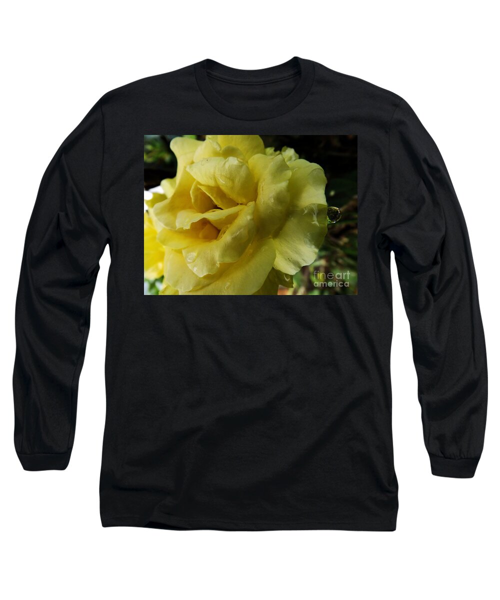Rose Long Sleeve T-Shirt featuring the photograph Dancing in the Rain by Robyn King