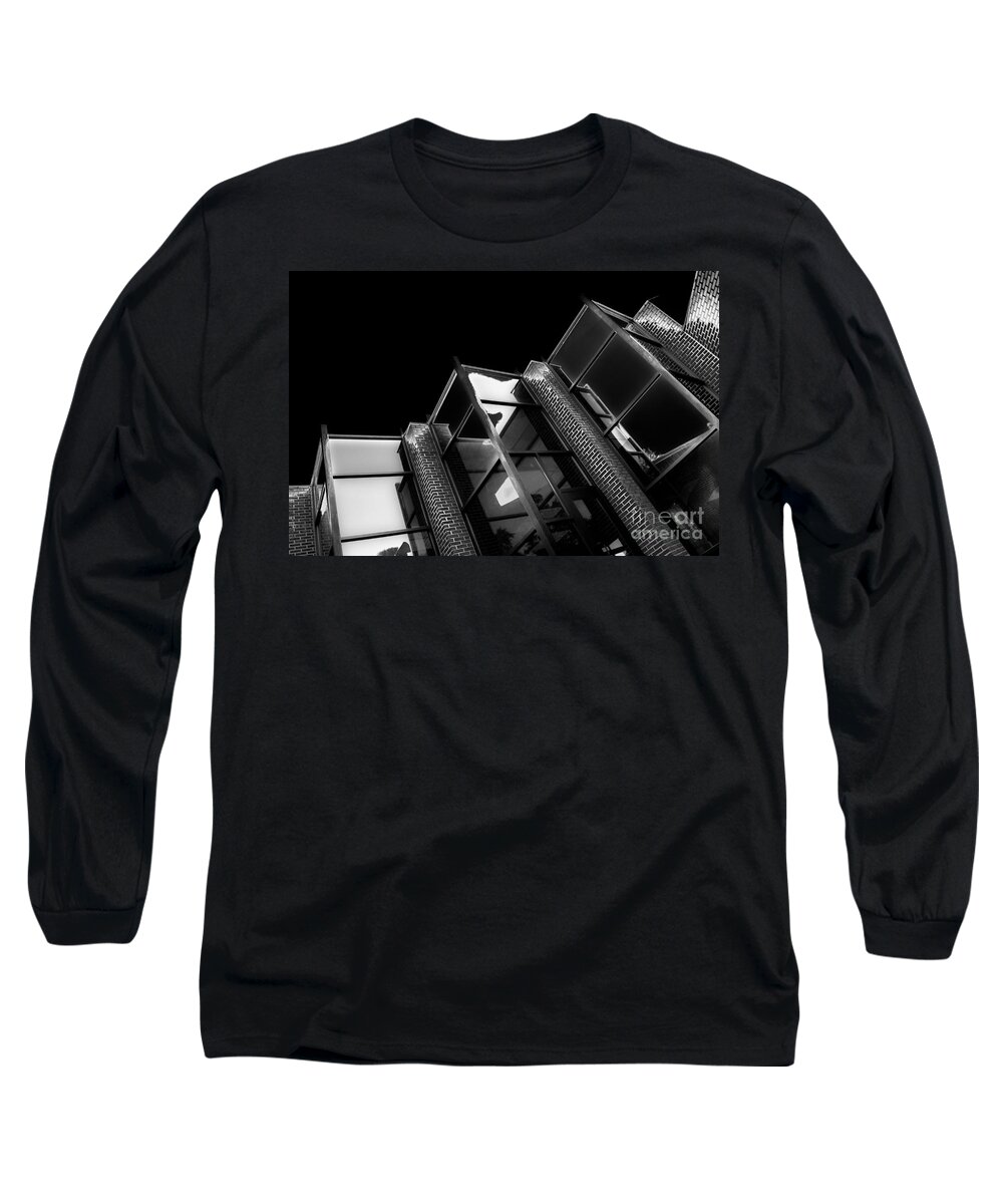 Building Long Sleeve T-Shirt featuring the photograph Defiance College by Michael Arend