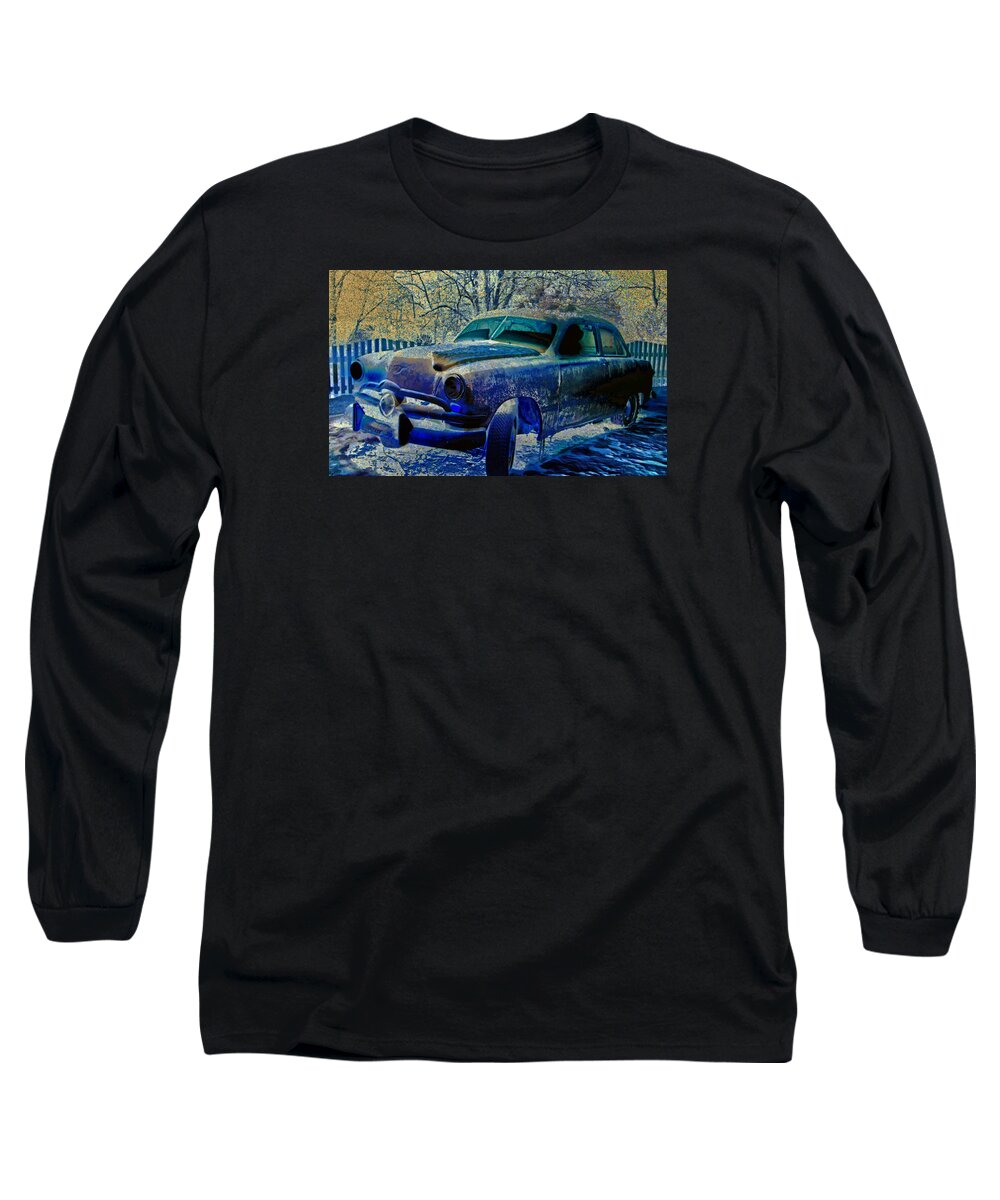 Vintage Car Long Sleeve T-Shirt featuring the photograph Devil In My Car by William Rockwell
