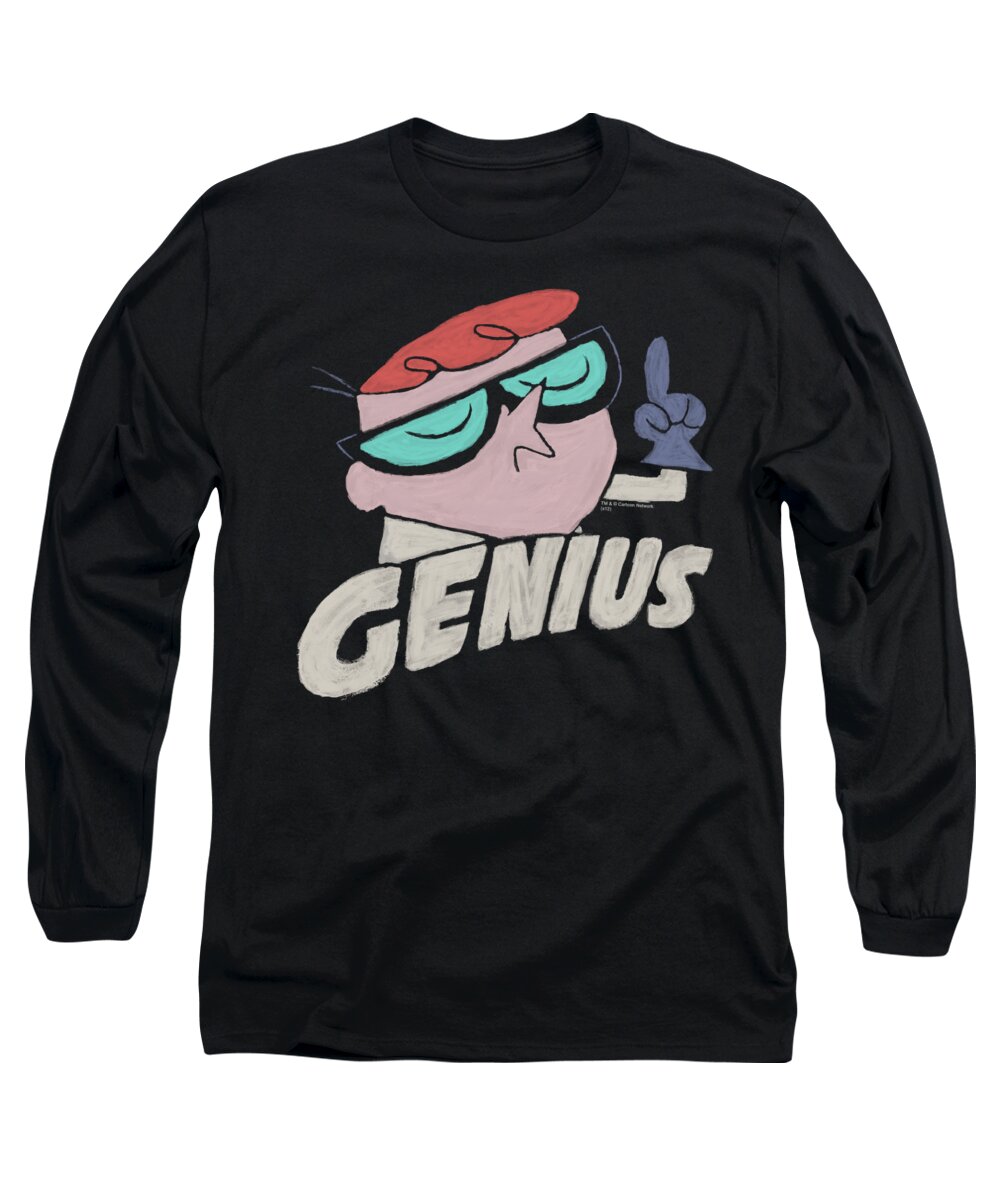 Dexter's Lab Long Sleeve T-Shirt featuring the digital art Dexter's Laboratory - Genius by Brand A