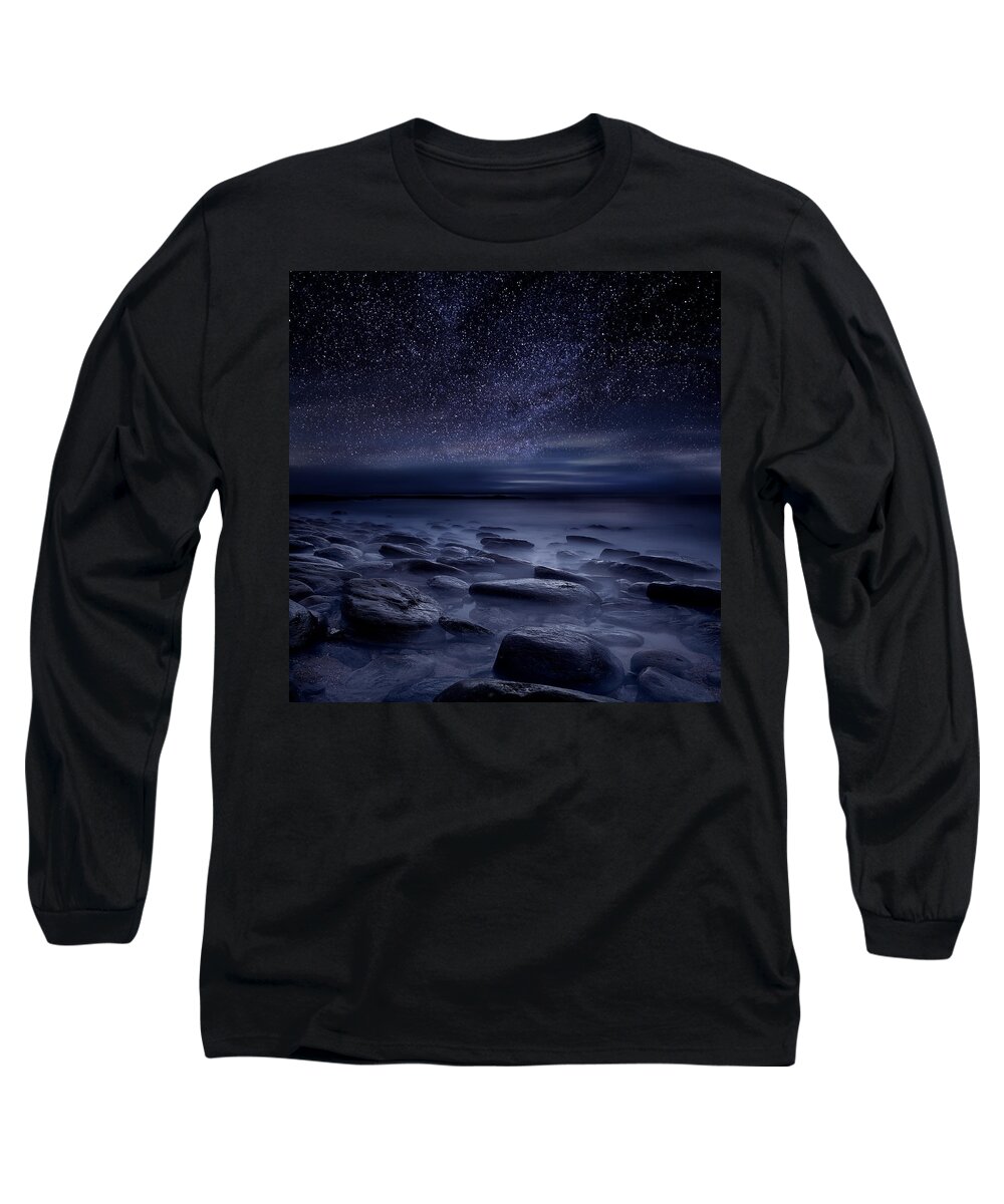 Night Long Sleeve T-Shirt featuring the photograph Echoes of the unknown by Jorge Maia
