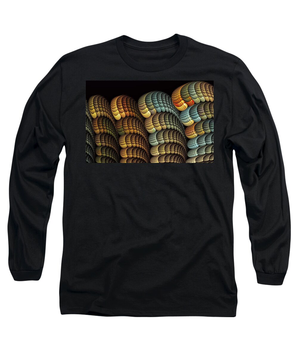 Fractal Abstact Long Sleeve T-Shirt featuring the digital art Elders 2 by Doug Morgan