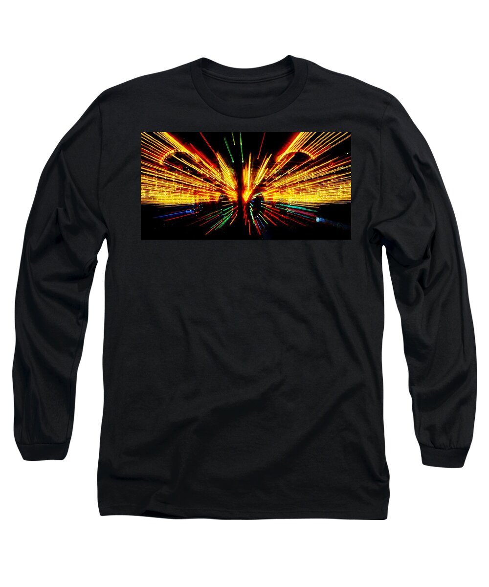  Long Sleeve T-Shirt featuring the photograph Electric Butterfly by Daniel Thompson