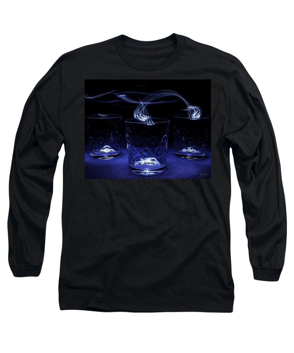 Abstracts Long Sleeve T-Shirt featuring the photograph Electric Cocktails - Light Painting by Steven Milner