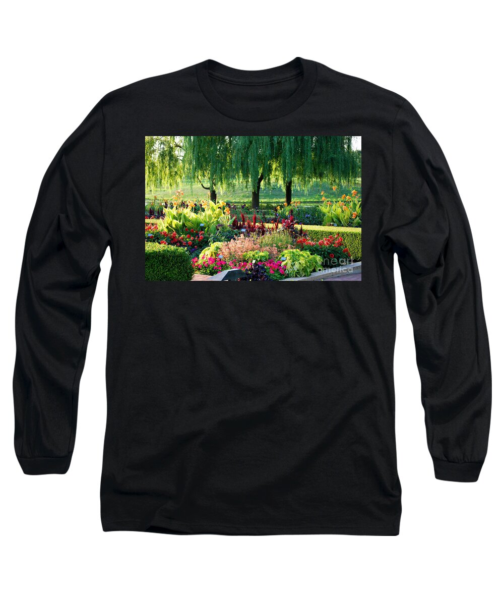 Garden Long Sleeve T-Shirt featuring the photograph Entrance Garden by Nancy Mueller