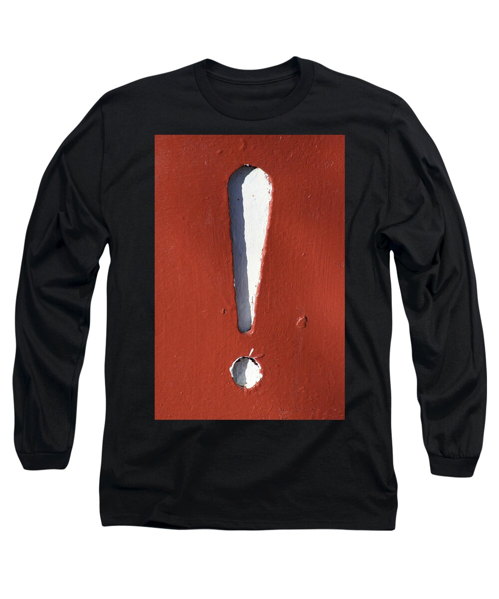 Decorator Art Long Sleeve T-Shirt featuring the photograph Exclamation Point by Ric Bascobert