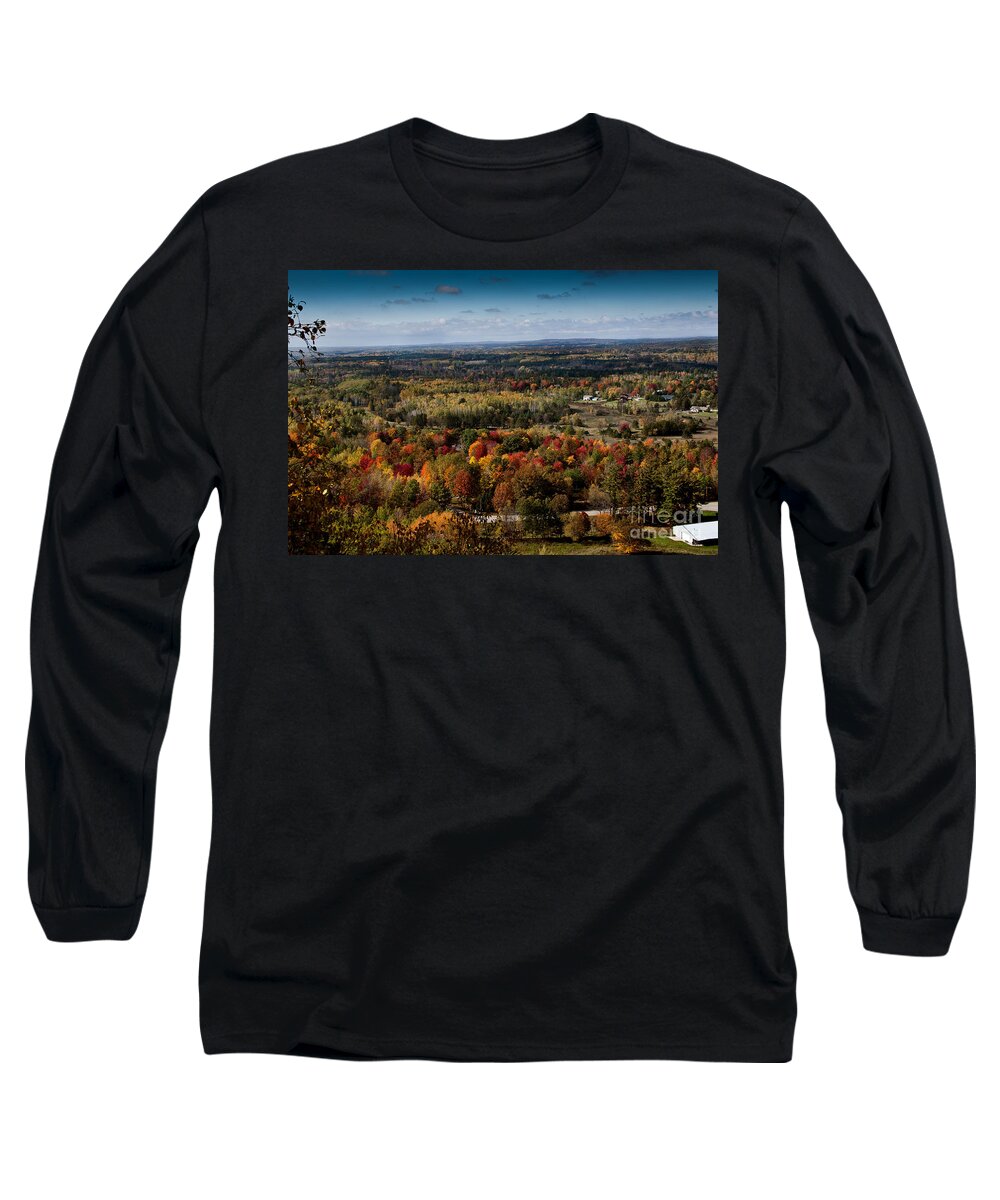 Fall Colors Long Sleeve T-Shirt featuring the photograph Fall Mountain by Gwen Gibson