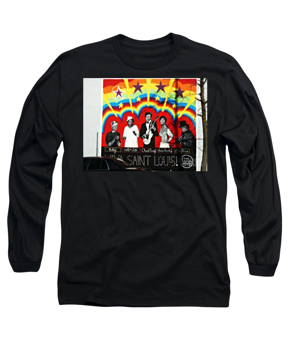  Long Sleeve T-Shirt featuring the photograph Famous St. Louisans by Kelly Awad